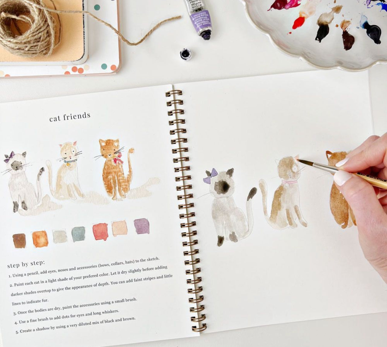 Animals Watercolor Workbook