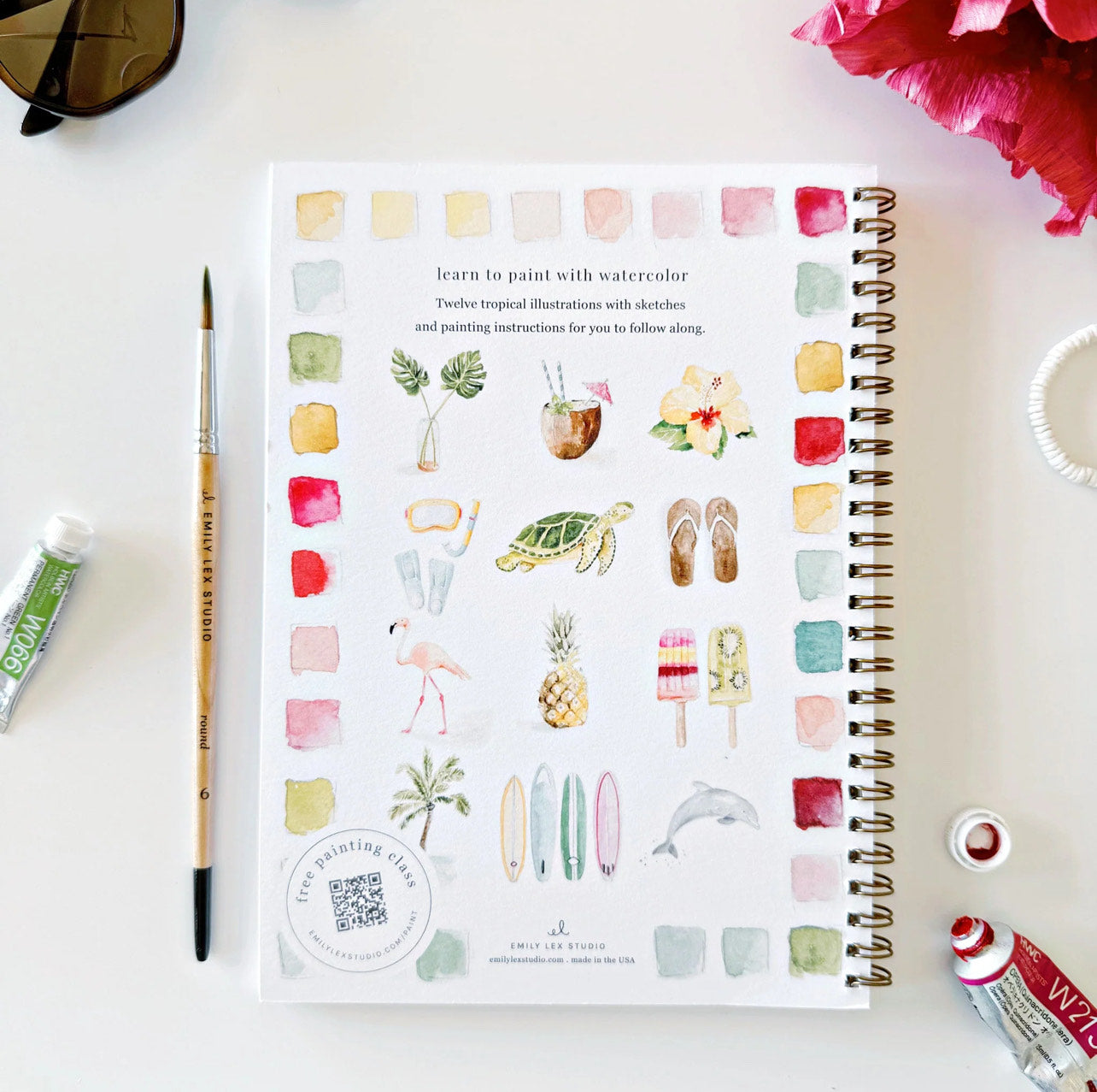 Tropical Watercolor Workbook