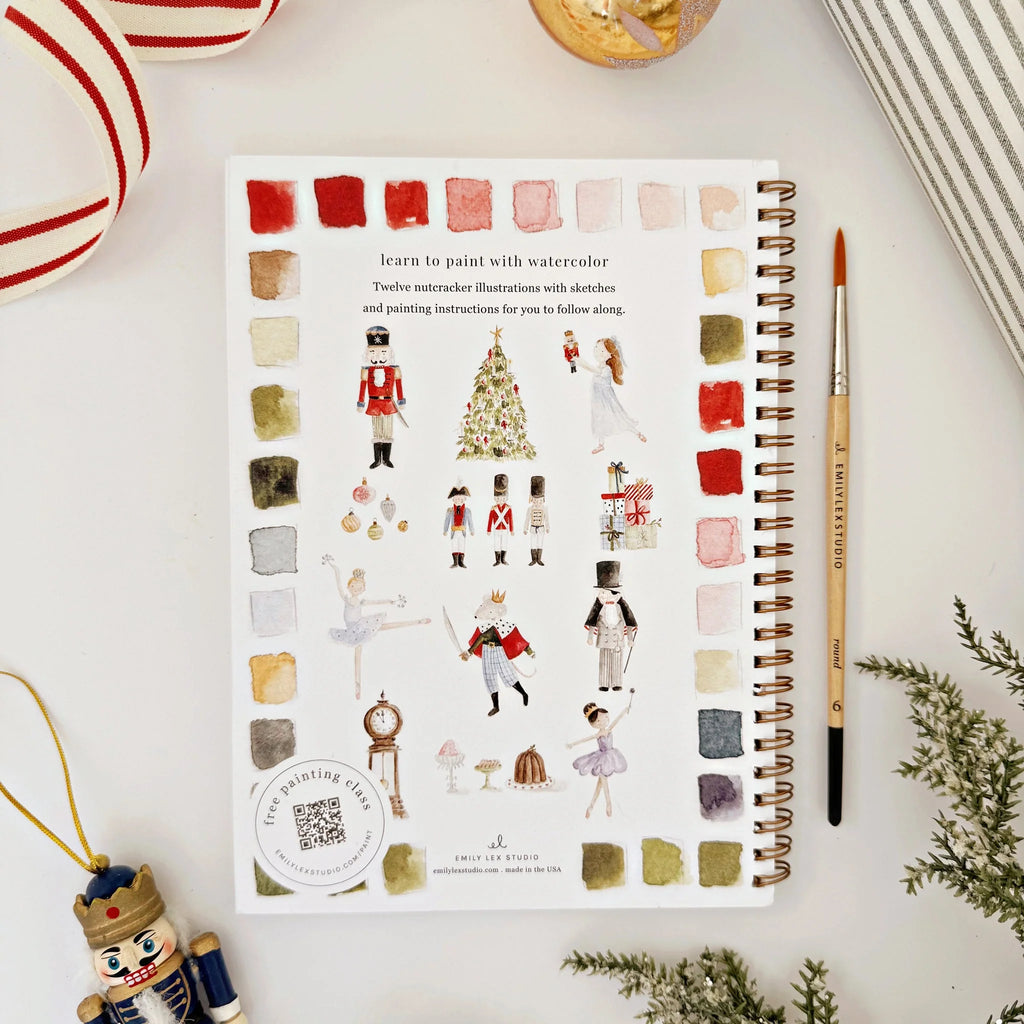 Nutcracker Watercolor Workbook