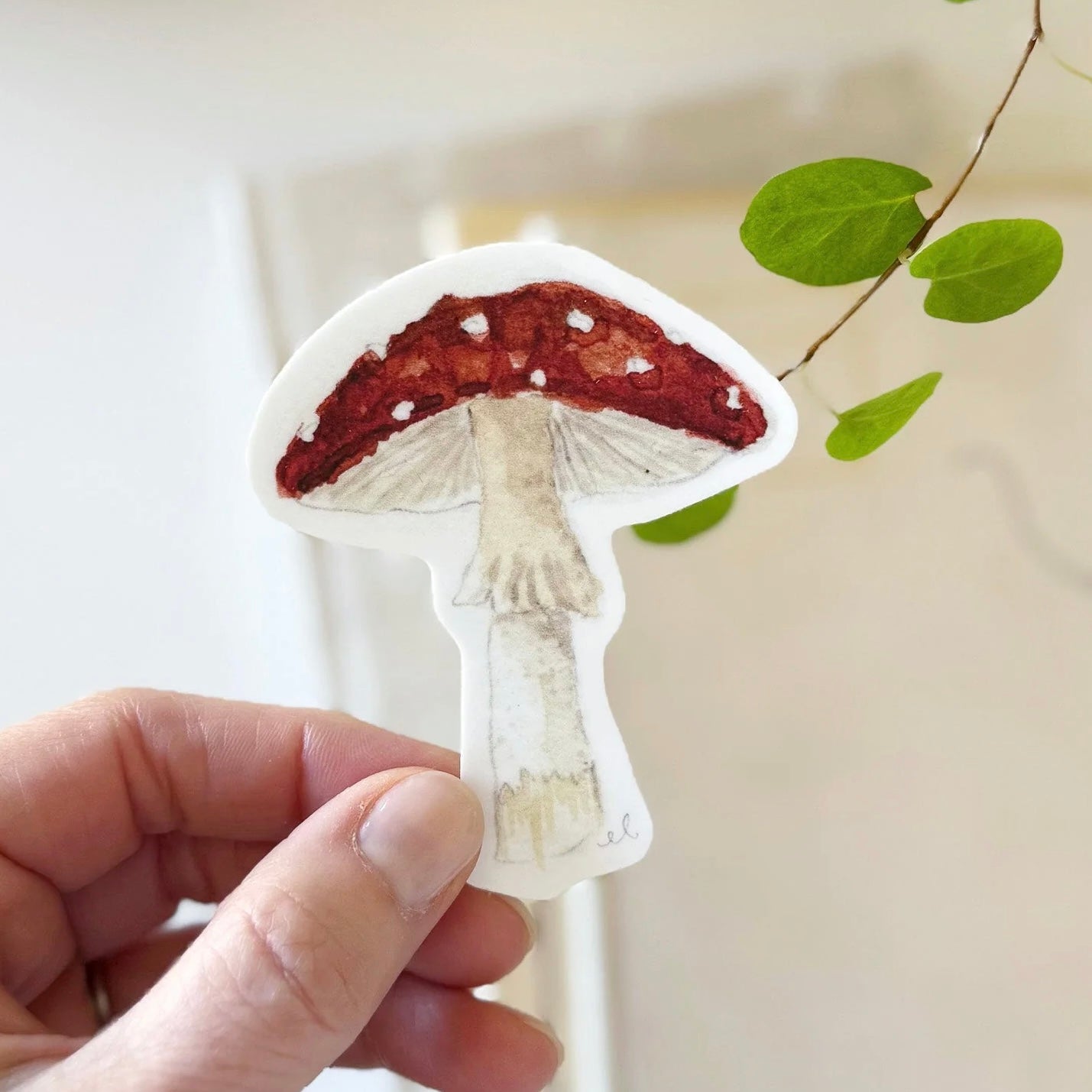 Red Mushroom Sticker
