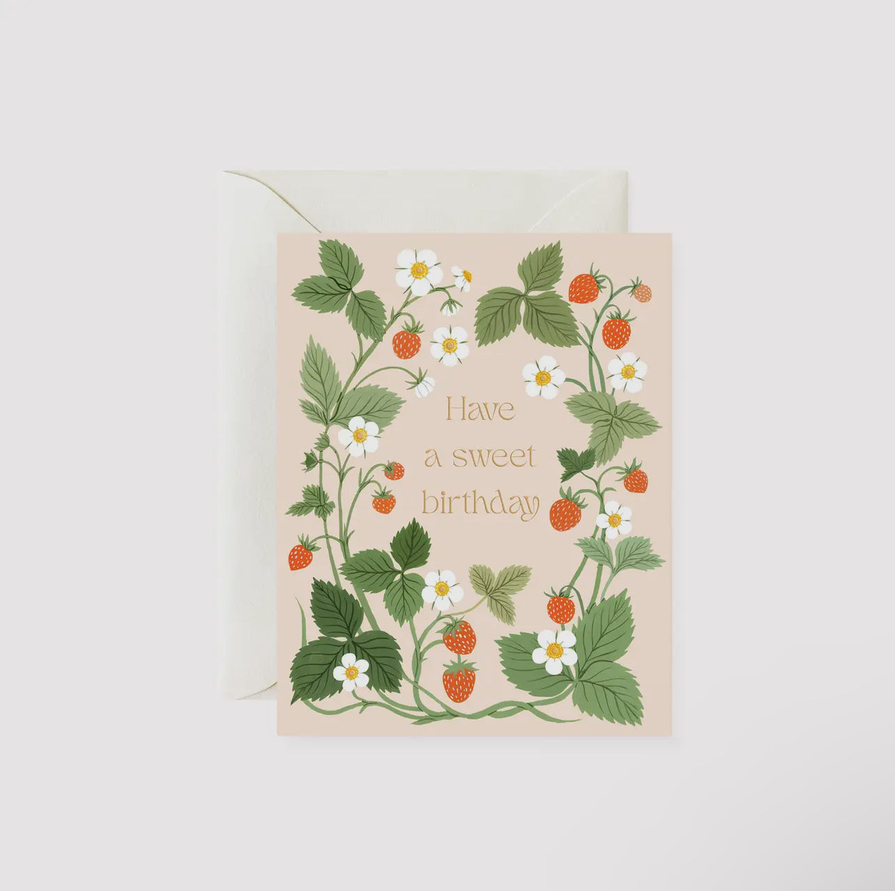 Sweet Strawberry Birthday Card