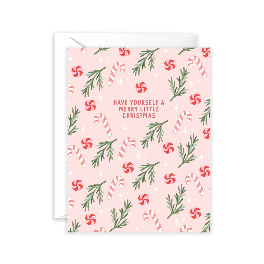 Sweet Pink Christmas Card