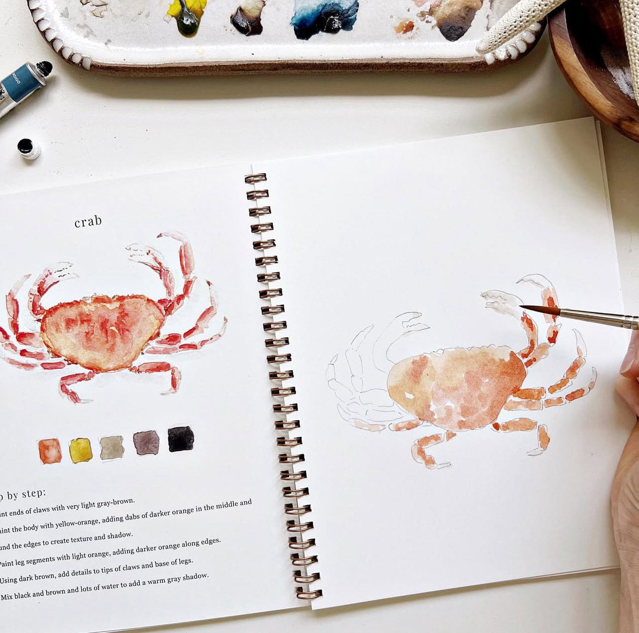 Seaside Watercolor Workbook