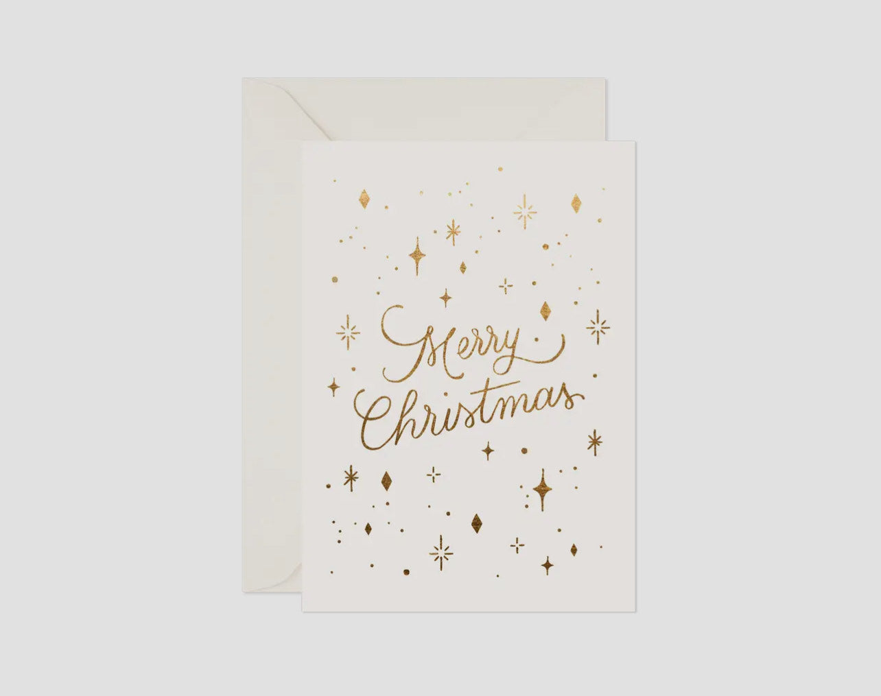 Merry Christmas Gold-Foil Card