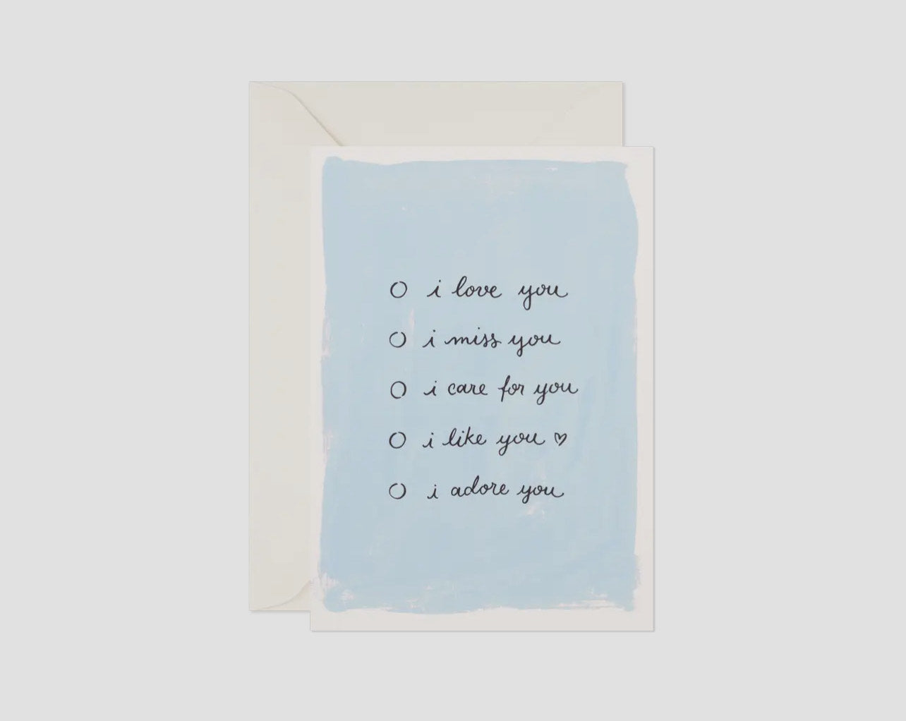 Love Checklist Card
